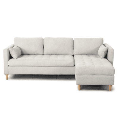 Lulu Vändbar Schäslongsoffa Ljus Beige