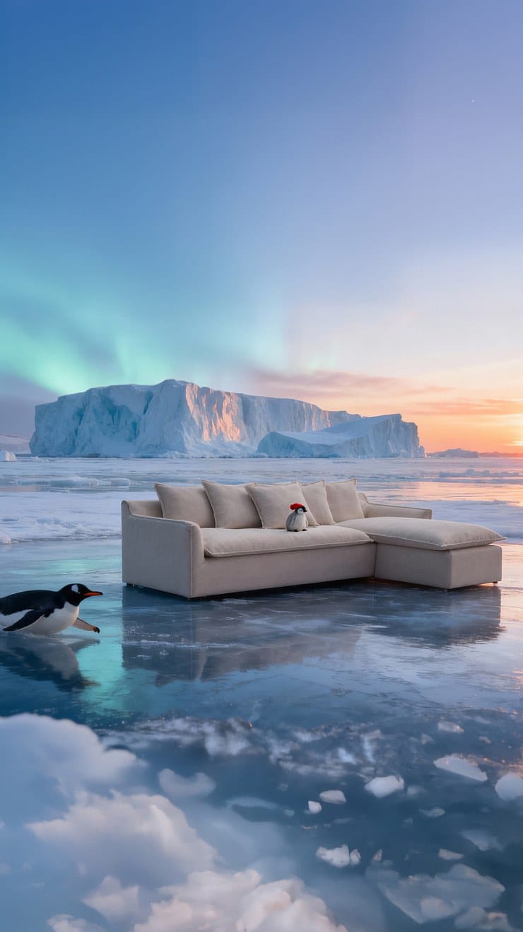 Elegant Standardsoffa för Vardagsrum