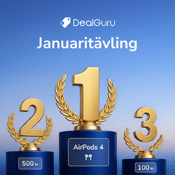 🏁 Januaritävlingen på DealGuru – ny månad, nya vinnare! 🎉