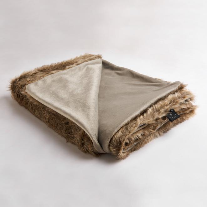 Mjuk Brun Hundfilt i Päls L