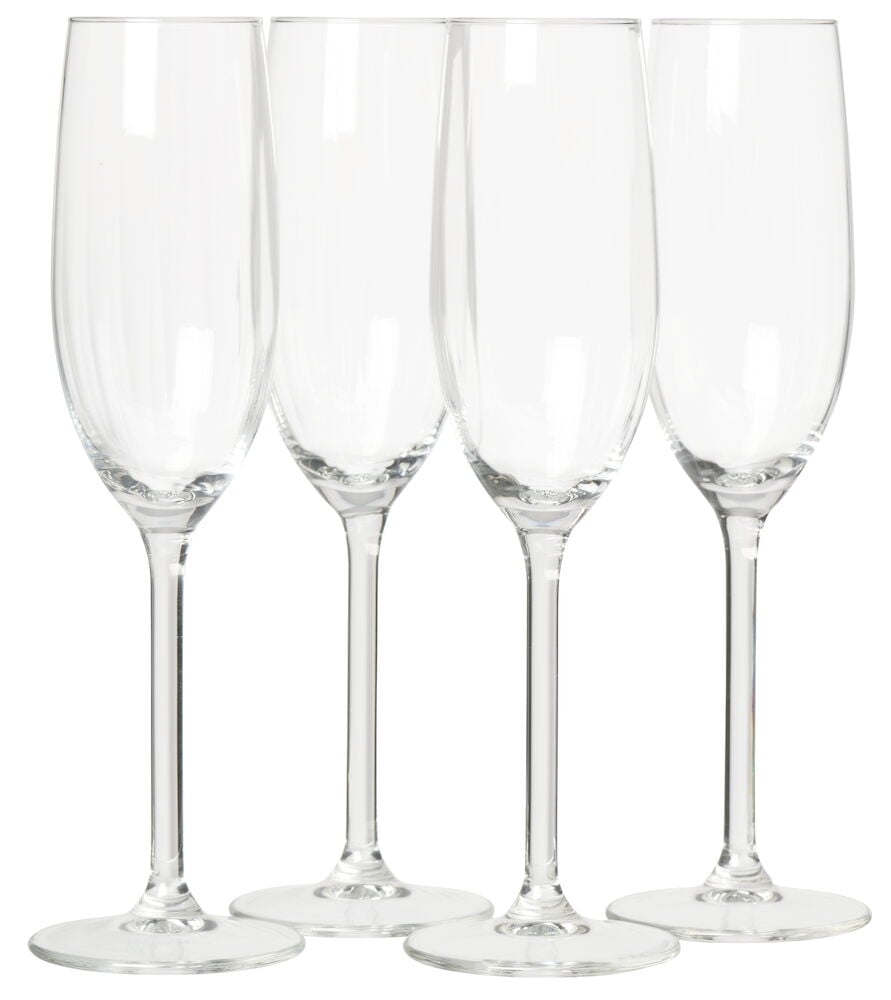Eleganta Champagneglas Plissé Design
