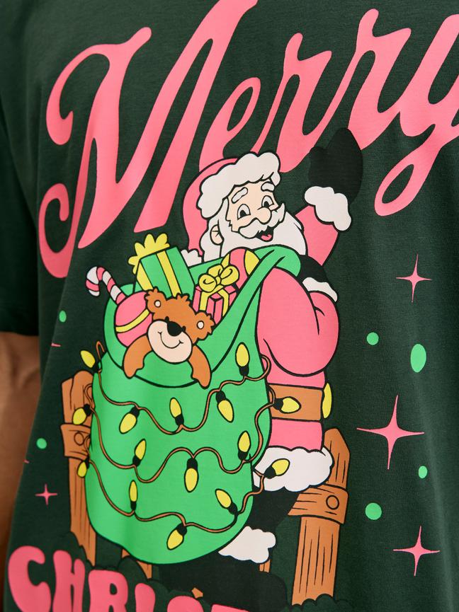 Mörkgrön Jul T-shirt från Jack & Jones
