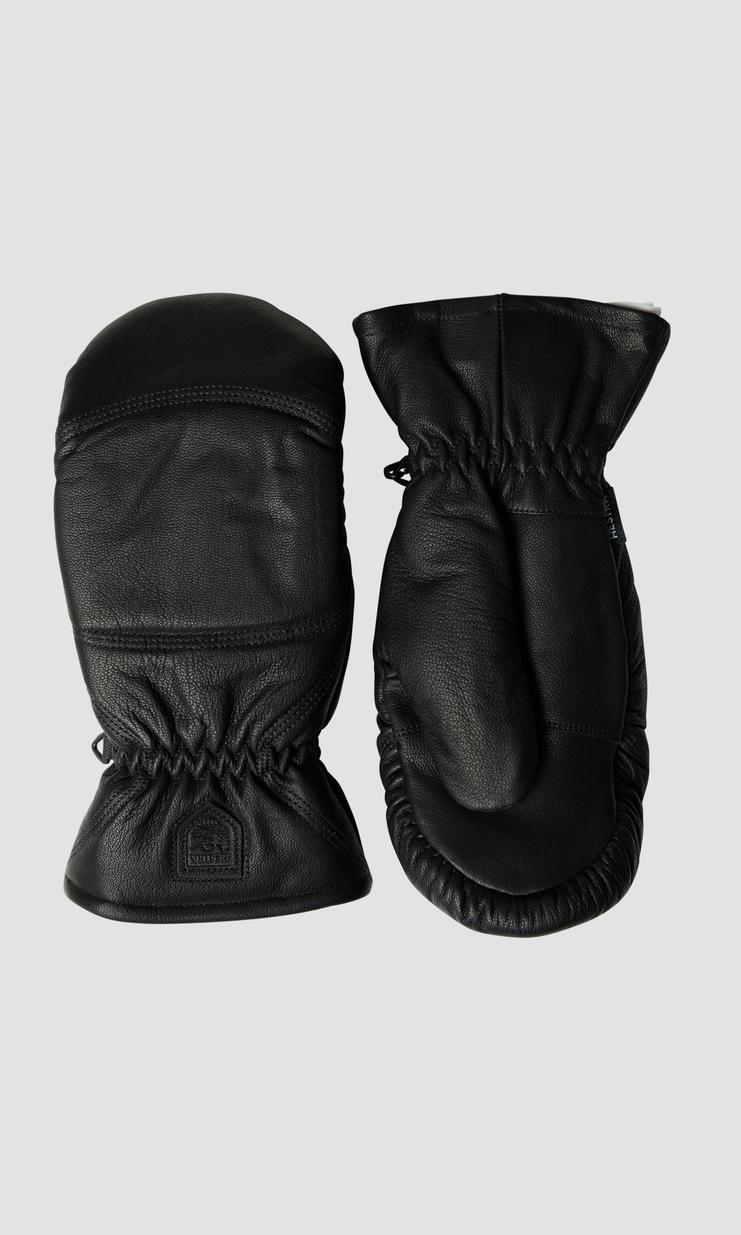 Hestra Leather Box Mittens Black Unisex