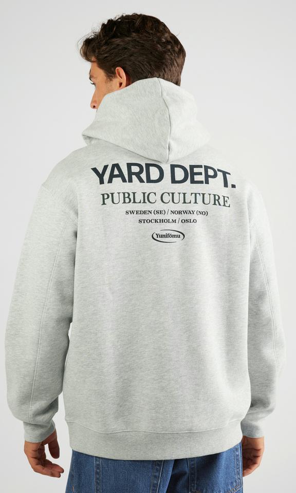 JUNKYARD Melerad Grå Hoodie för Herr