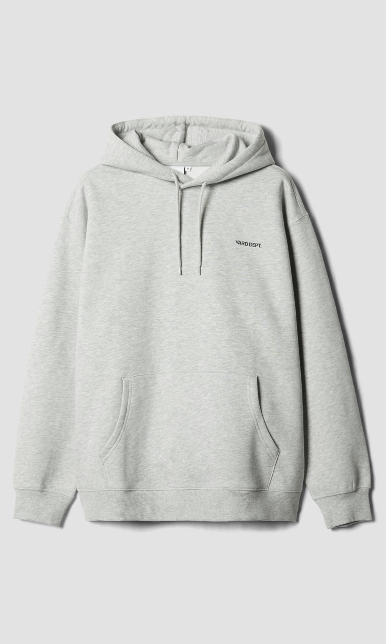 JUNKYARD Melerad Grå Hoodie för Herr