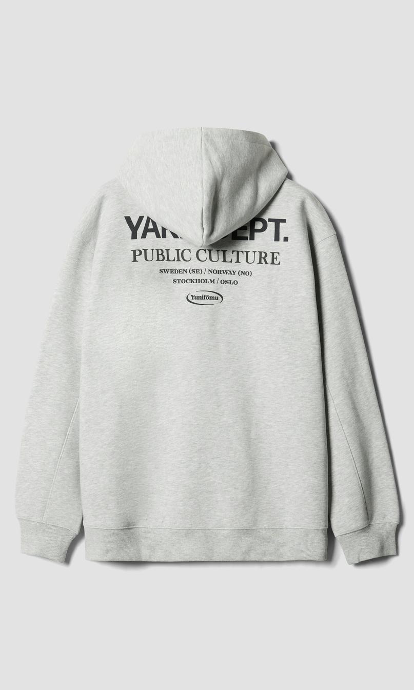 JUNKYARD Melerad Grå Hoodie för Herr