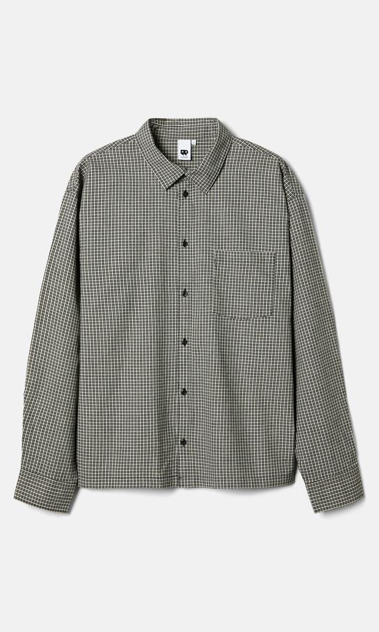 JUNKYARD Rutig Långärmad Herrskjorta Flerfärgad