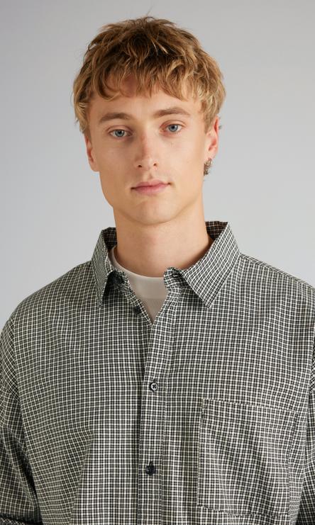 JUNKYARD Rutig Långärmad Herrskjorta Flerfärgad