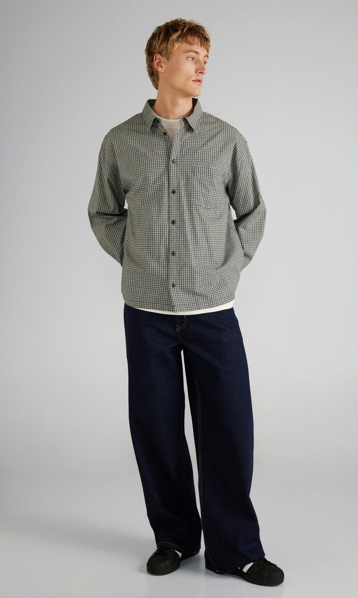 JUNKYARD Rutig Långärmad Herrskjorta Flerfärgad