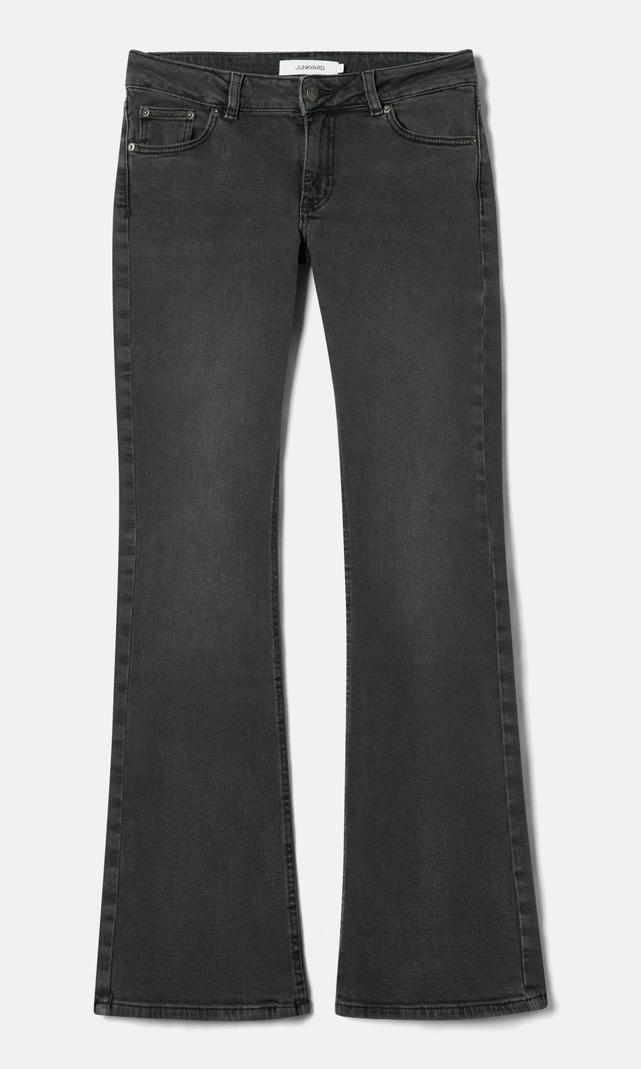 Bootcut Jeans med Låg Midja Svart