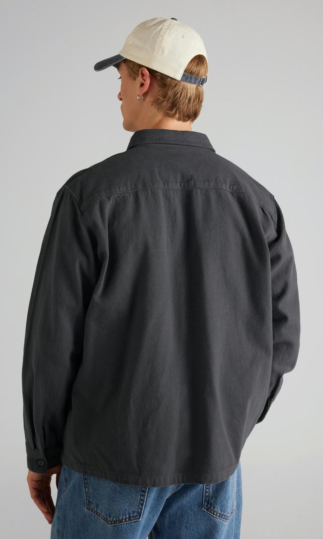 JUNKYARD Mörkgrå Långärmad Herrskjorta