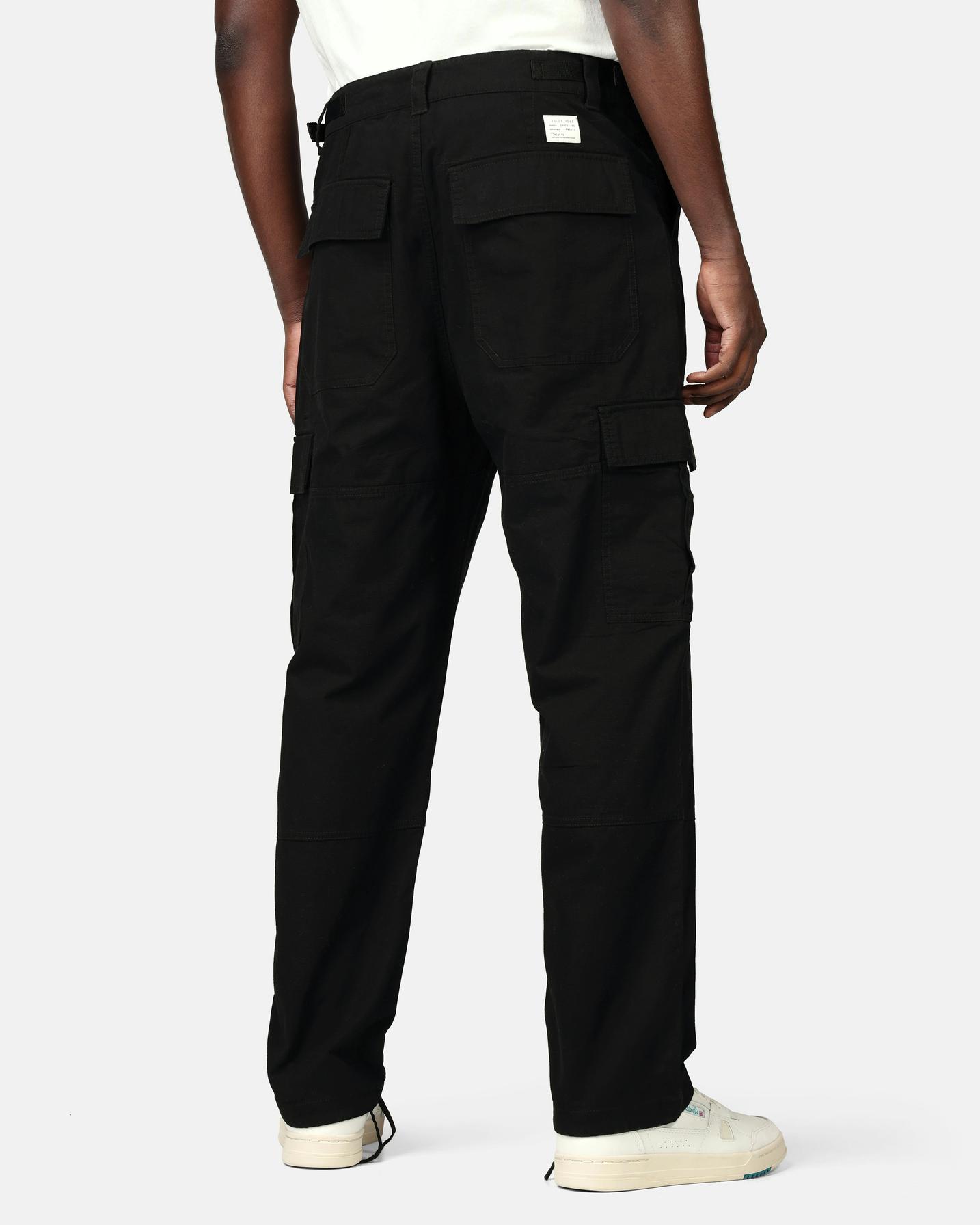 Yôke Svart Loose Fit Cargo-byxa Herr
