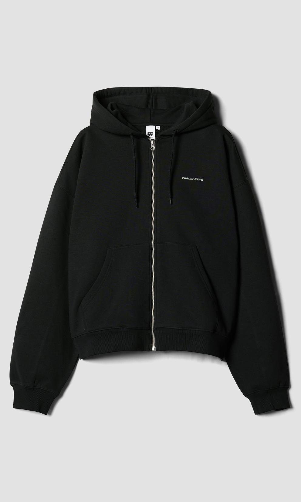 Junkyard Boxy Zip Hoodie Svart Herr