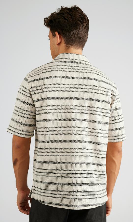 SWEET SKTBS Virkad Kortärmad Herrskjorta Flerfärgad