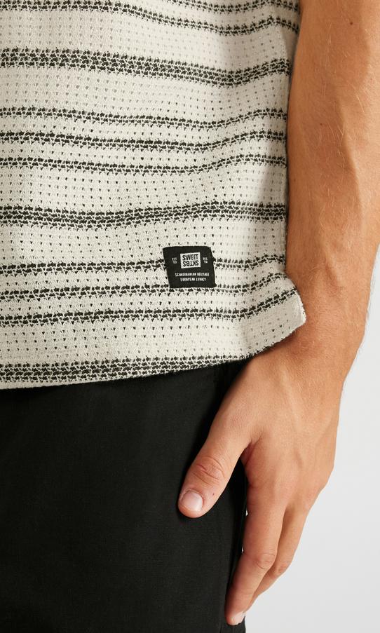 SWEET SKTBS Virkad Kortärmad Herrskjorta Flerfärgad