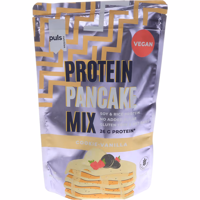 Protein Pancake Mix Cookie-Vanilla från Puls Nutrition, 500 g.