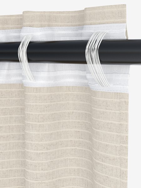 Gardin ELVALANDET Natur 140x245 cm