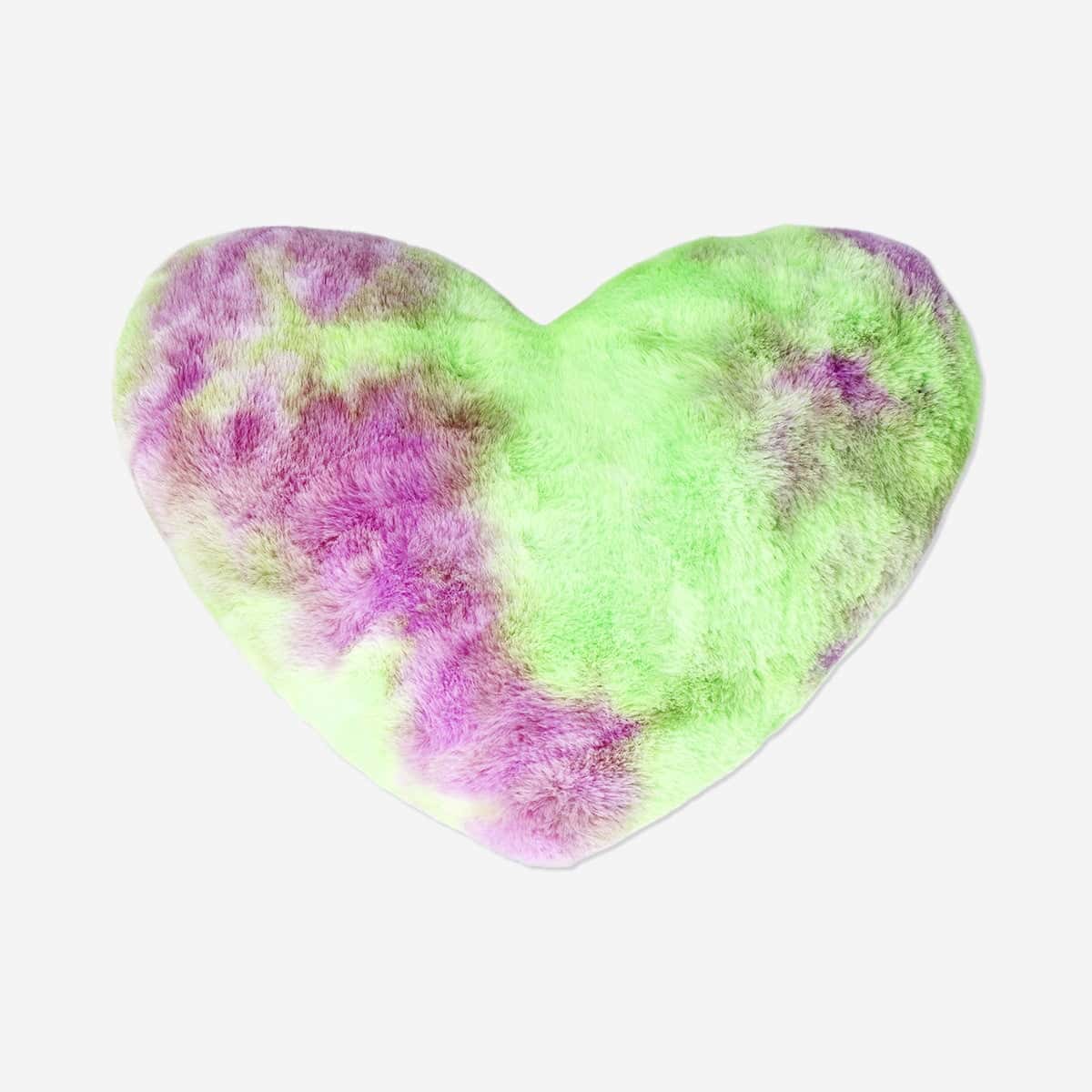 Ombre hjärta kudde