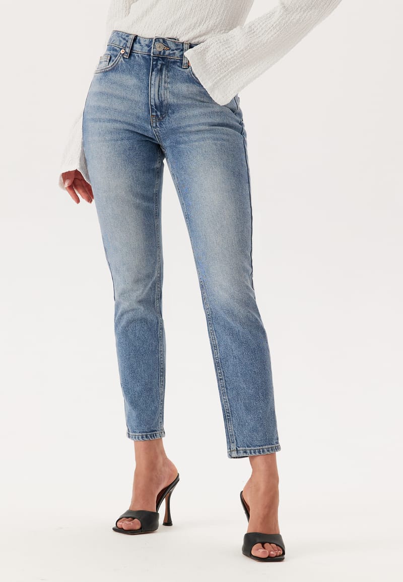 BUBBLEROOM Slim Fit Ankle Jeans