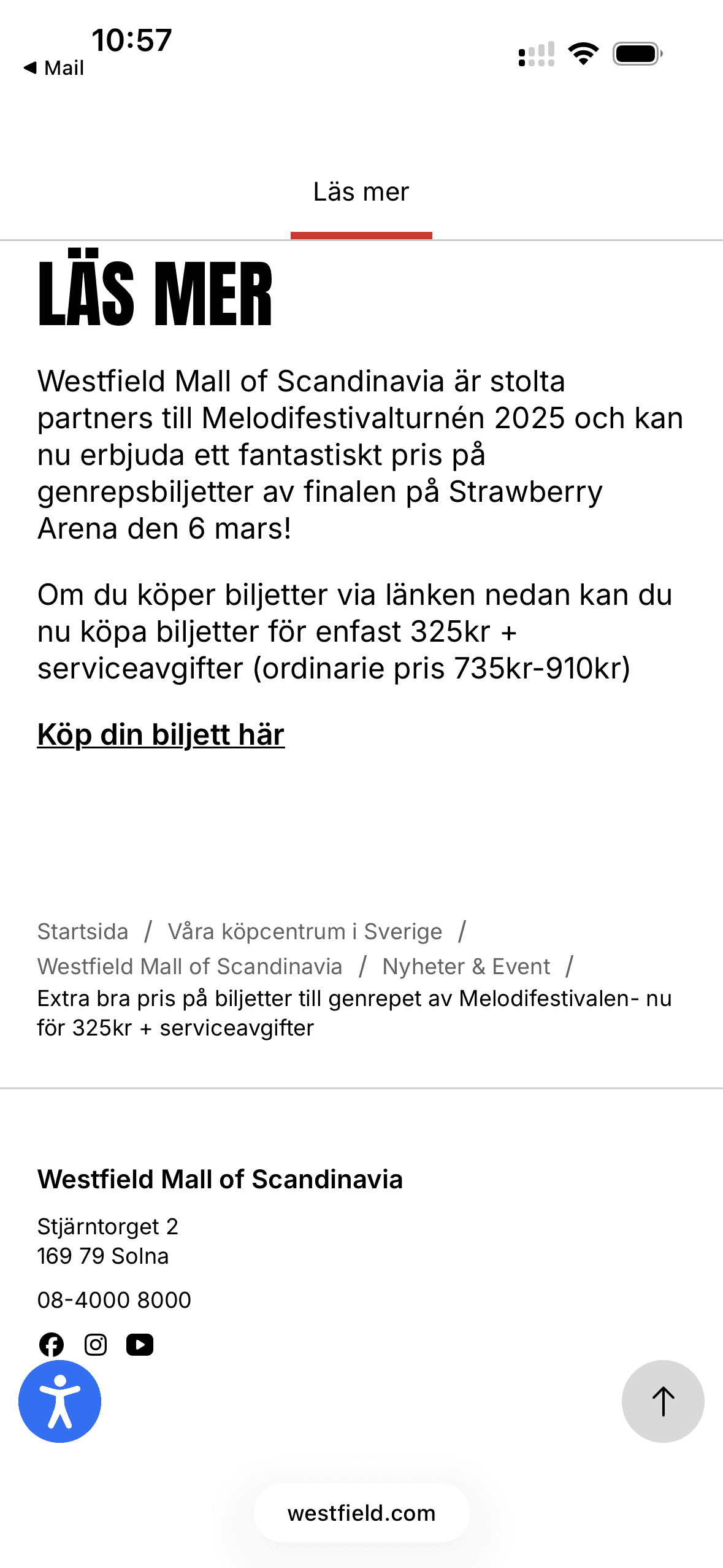 Rabatt på genrepsbiljetter till Melodifestivalen