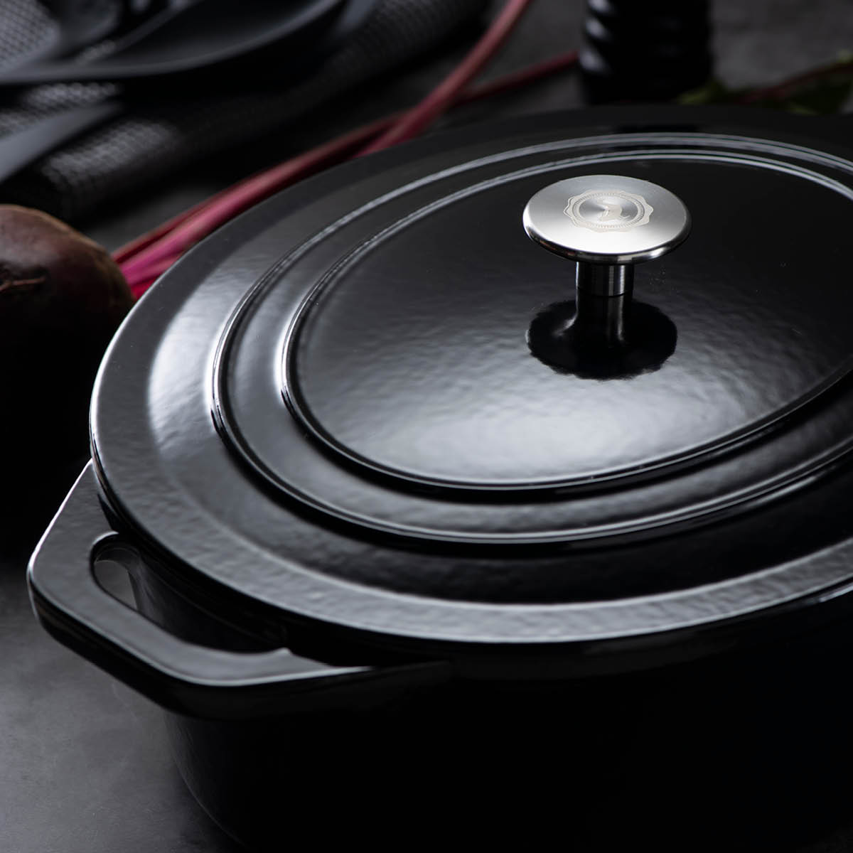 Sabor Svart Gjutjärnsgryta 6,7 L