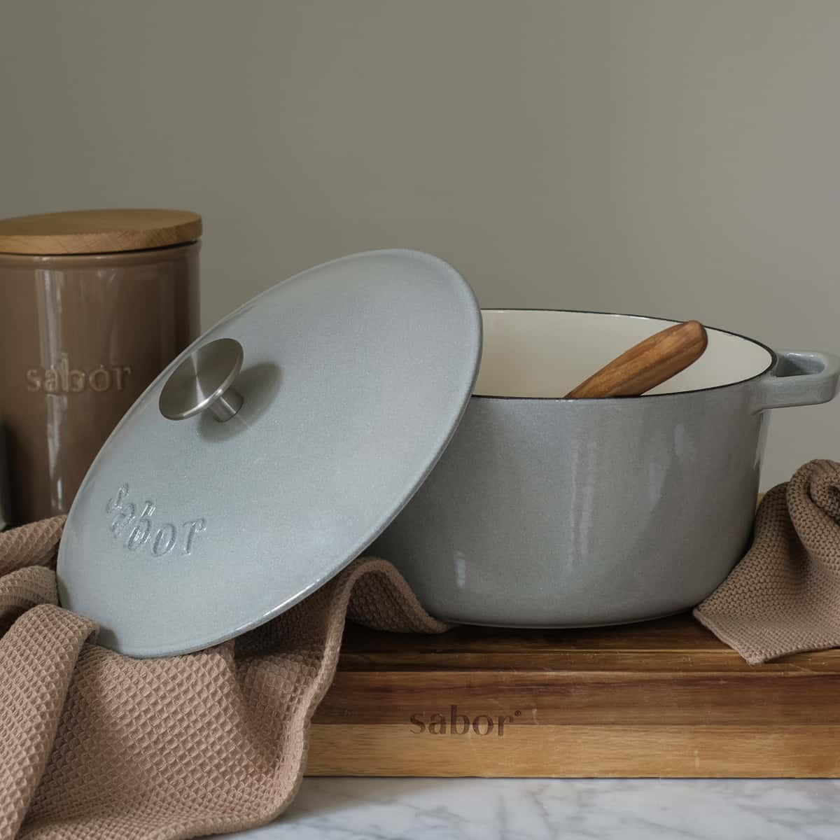 Sabor Svart Gjutjärnsgryta 6,7 L