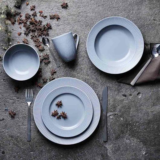 Aida Groovy Tallrik 21 cm Grå