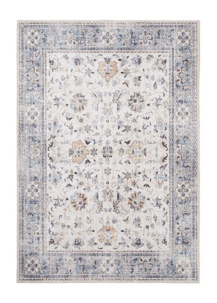 Cleo Keshan Blå/Guld Klassisk Wiltonmatta