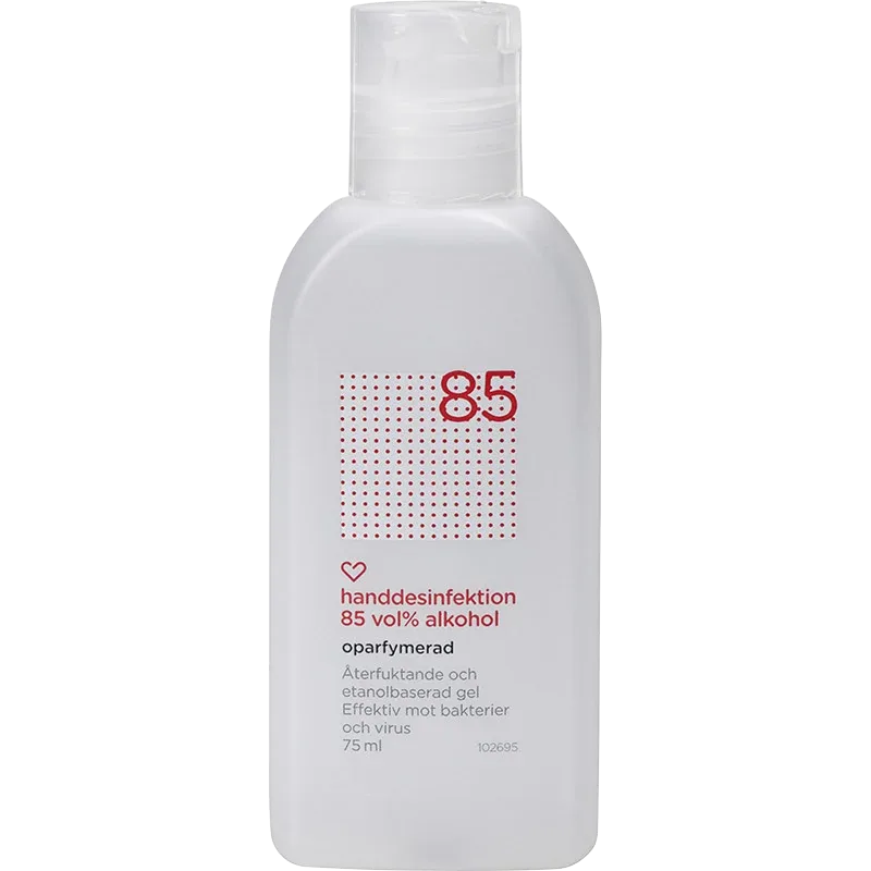 Hjärtats Handdesinfektion 85 % Oparfymerad 75 ml