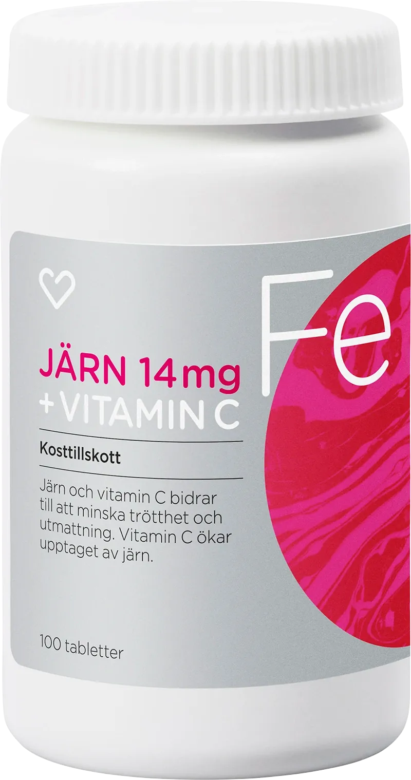 Hjärtats Järn och Vitamin C Tabletter 100 st