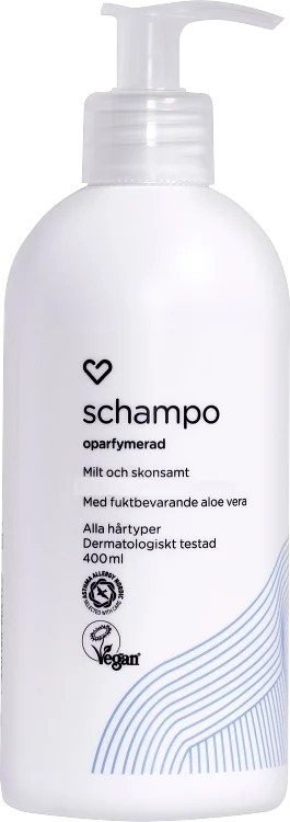 Hjärtats Oparfymerade Schampo 400 ml