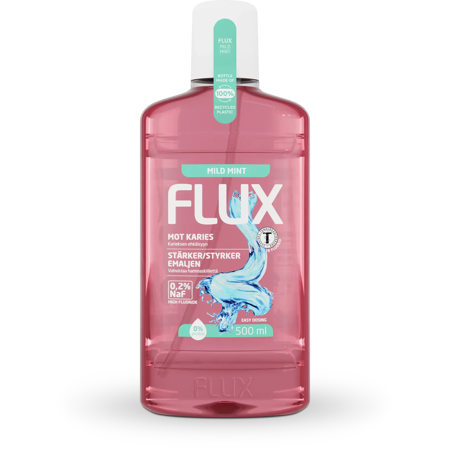Fräsch andedräkt med Flux Mild Mint 500 ml