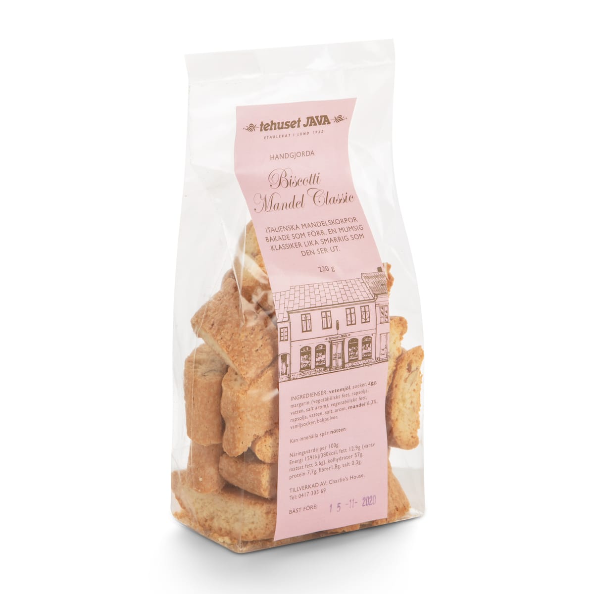 Klassiska Mandelbiscotti från Tehuset Java