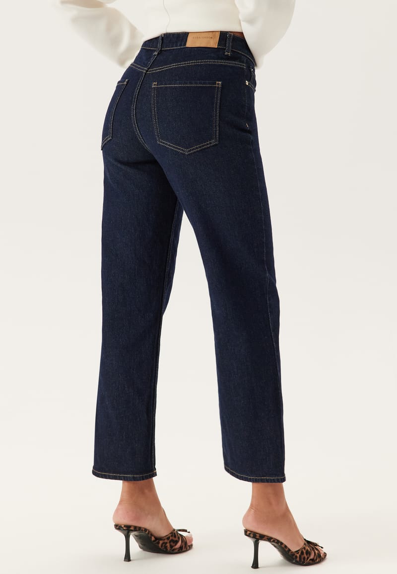 BUBBLEROOM High Straight Ankle Jeans