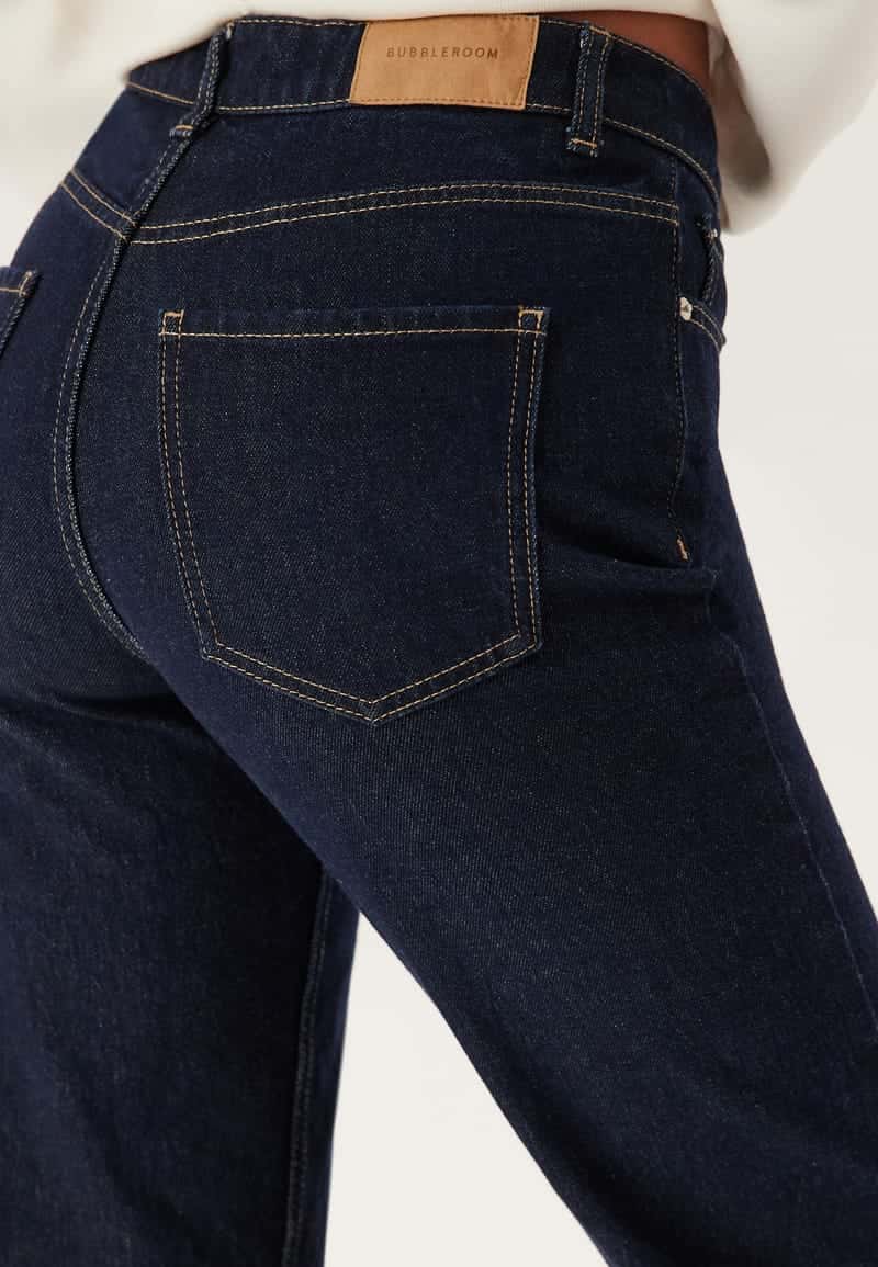 BUBBLEROOM High Straight Ankle Jeans