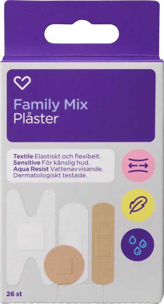 Hjärtats Plåster Family Mix 26 st