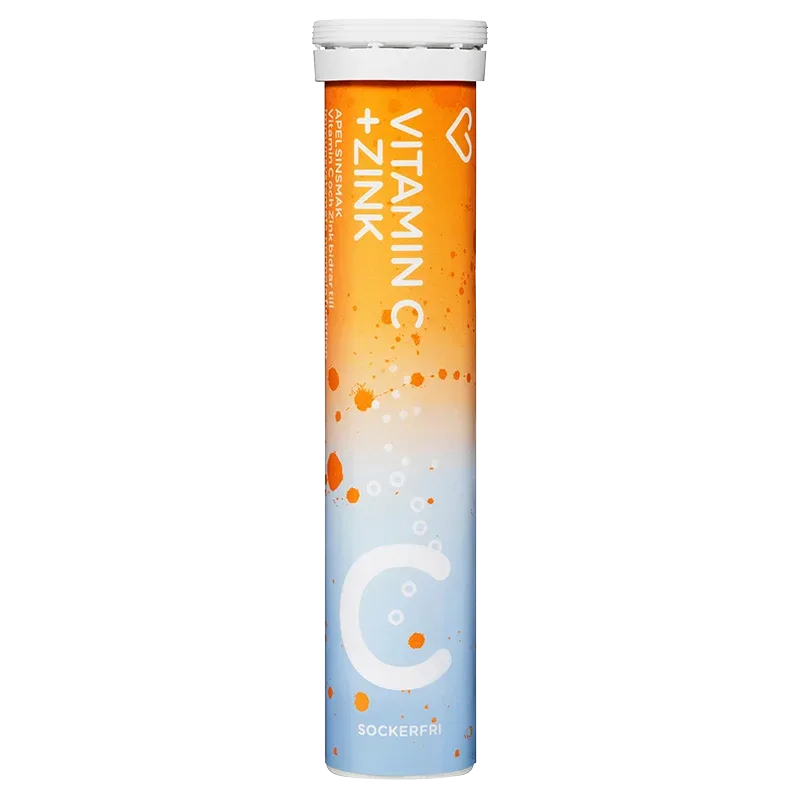 Hjärtats Vitamin C + Zink Apelsin 20 st