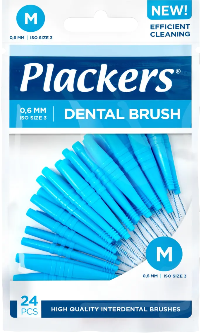Plackers Dental Brush M 0,6 mm 24-pack