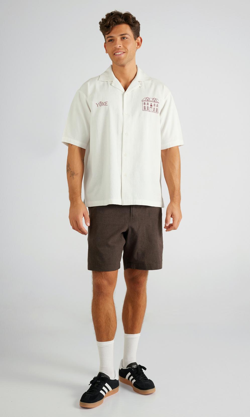 Yôke Kortärmad Röd Skjorta Herr