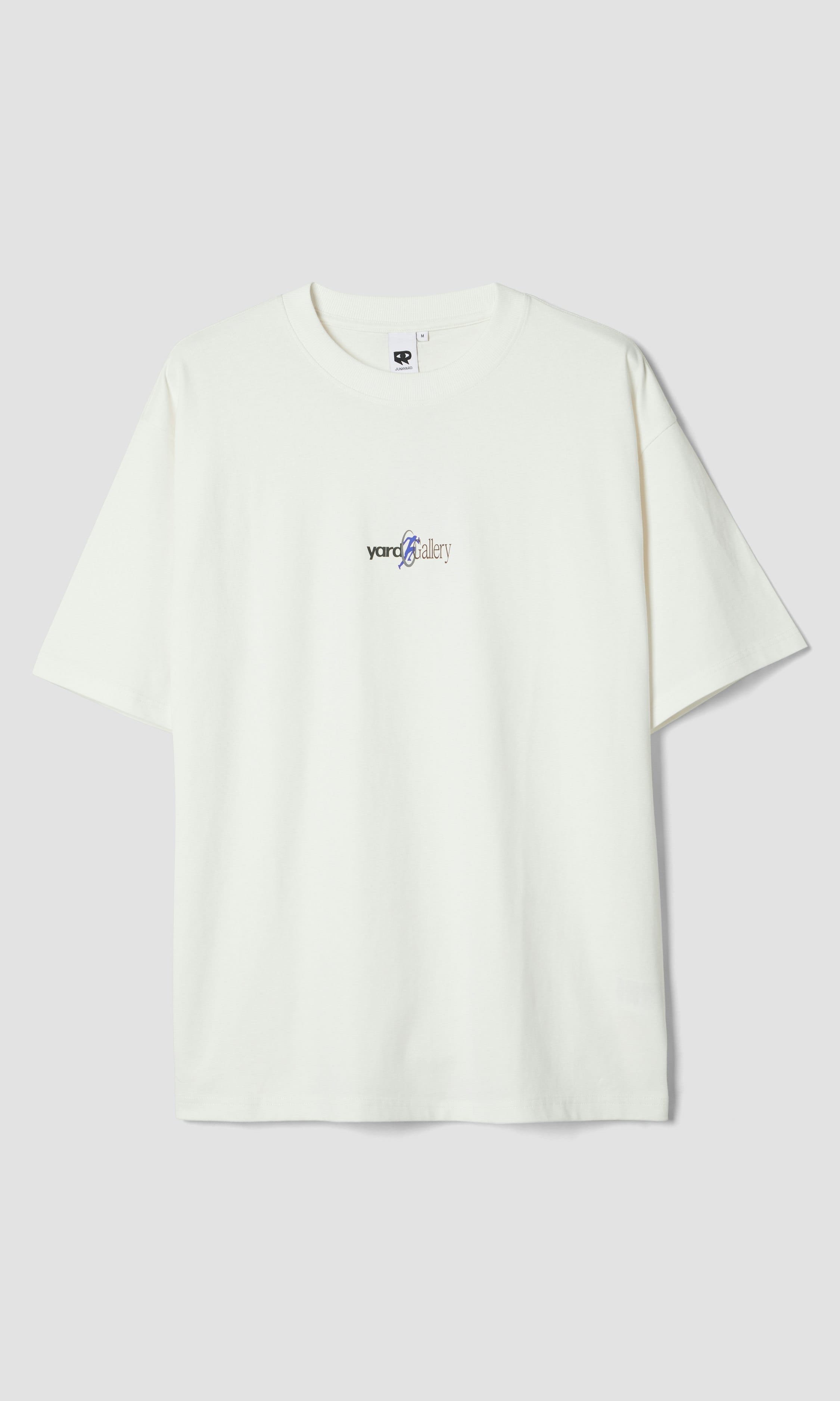 Ogano Vit T-shirt med Tryck Herr