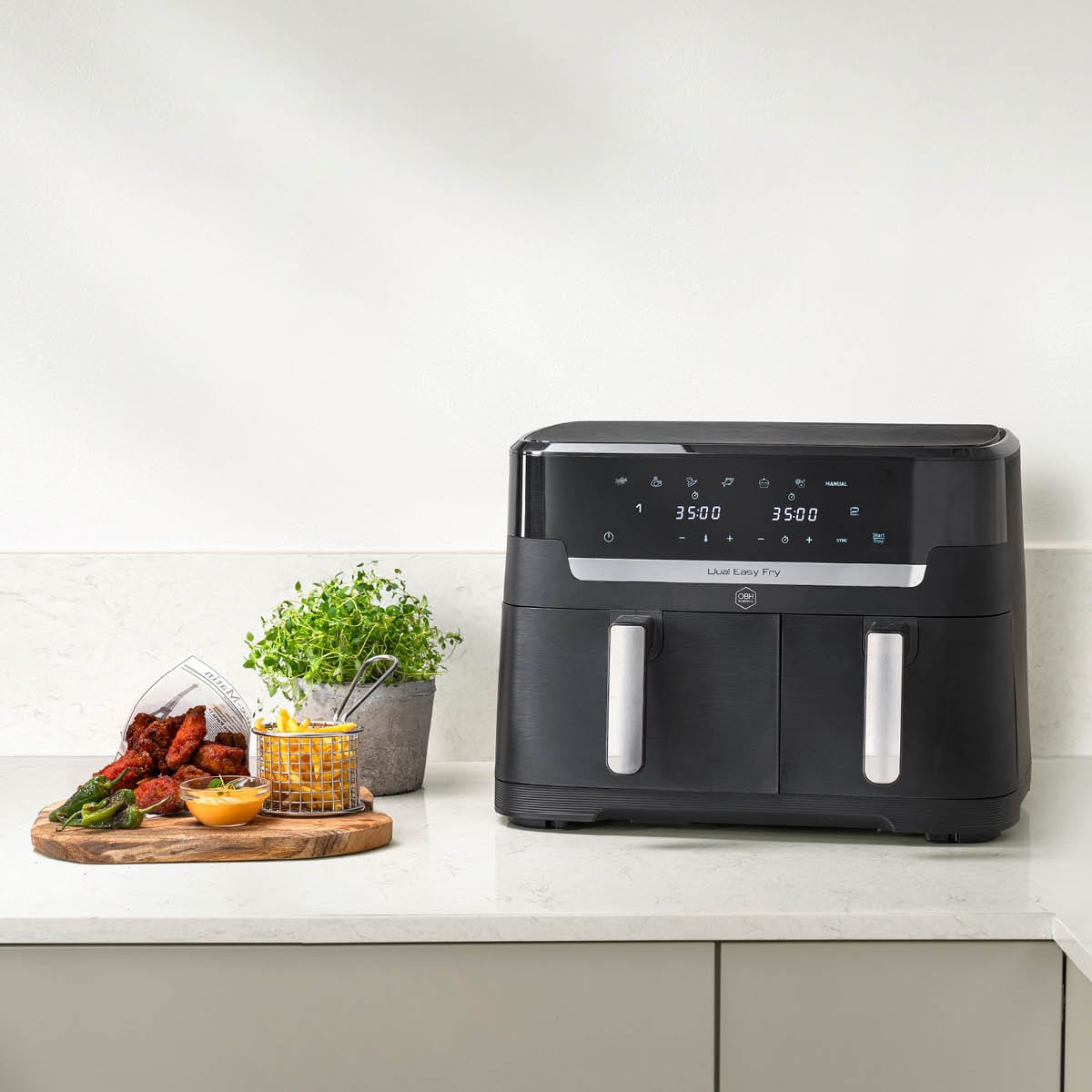Sabor Duett Dubbel Airfryer 11 Liter