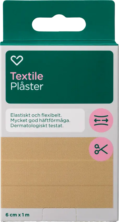 Hjärtats Plåster Textile 6 cm x 1 m