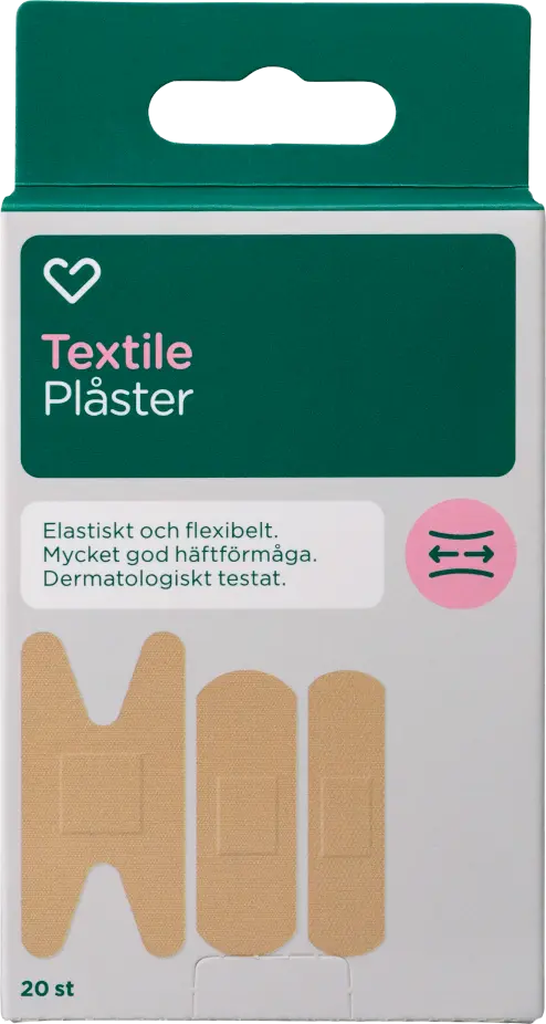 Hjärtats Plåster Textile 20 st