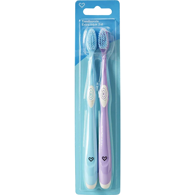 Hjärtats Extra Mjuk Tandborste 2-pack