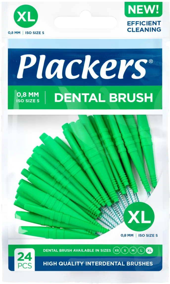 Plackers Dental Brush XL 0,8 mm 24-pack