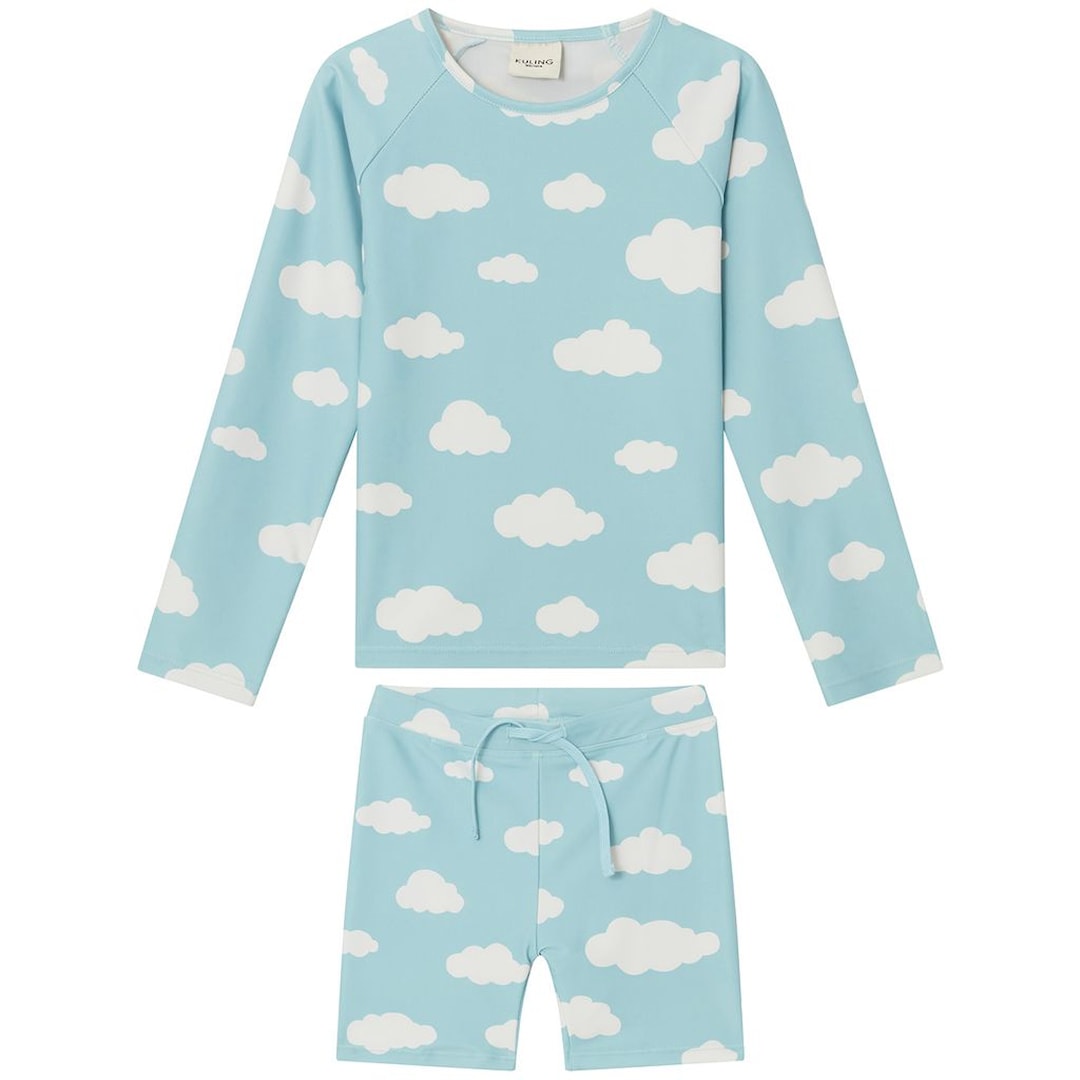 Rhodes Mönstrat UV-set Med Moln Dove Blue