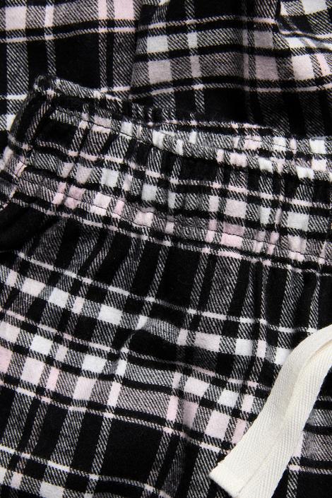 Svarta Flanellbyxor för Barn