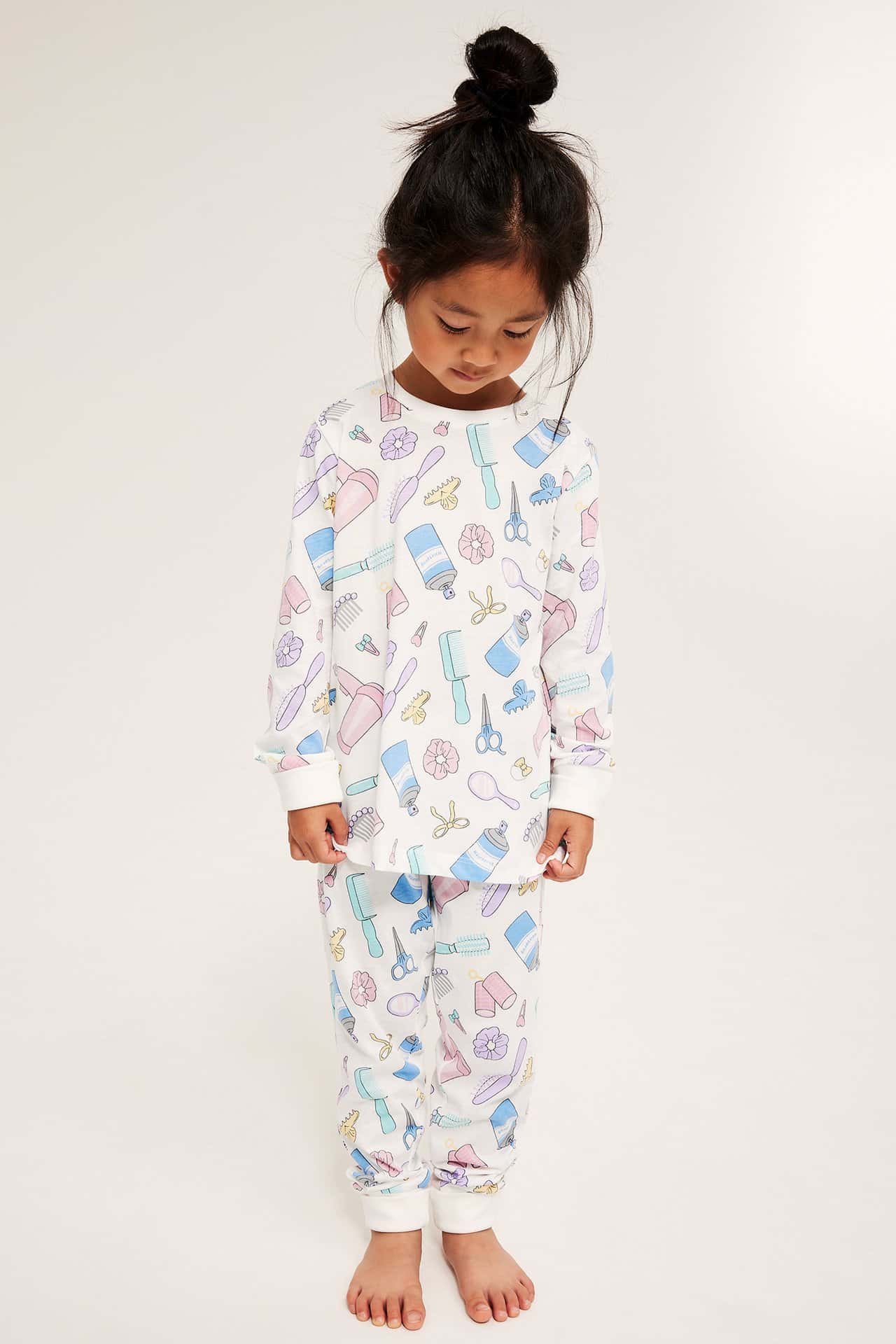 Barnpyjamas 2-pack i rosa