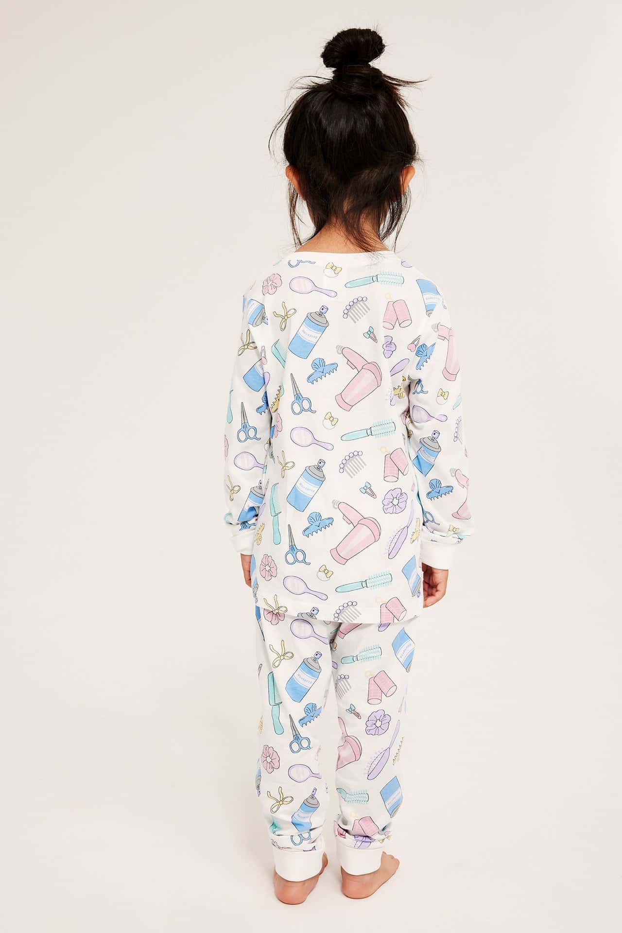 Barnpyjamas 2-pack i rosa