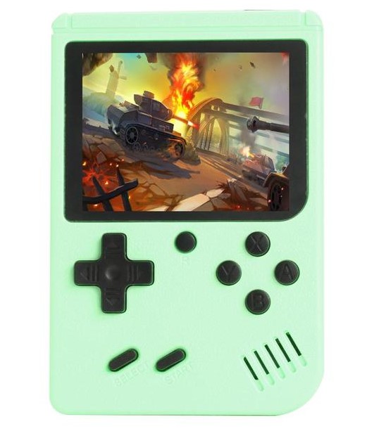 Portabel Retro Spelkonsol med 500 Spel